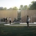 Sådan er det planen, at multihuset bag ved Møllevangskolen kommer til at se ud. Illustration: Multihus Møllevang/Møllevangens Aktivitetsforening