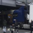 En lastbil kørte onsdag ind i viadukten ved Busgaden i Aarhus C. Det skabte et kæmpe kaos