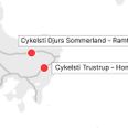 Her kommer de nye cykelstier, som forligskredsen på Christiansborg har frigivet i alt 42 millioner kroner til. Illustration: Trafikministeriet