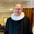Esper Thidemann var præst i Christianskirken fra 1988 til sin pension i 2016. Her ses han i Christianskirken i 2024, hvor han døbte sit første oldebarn.