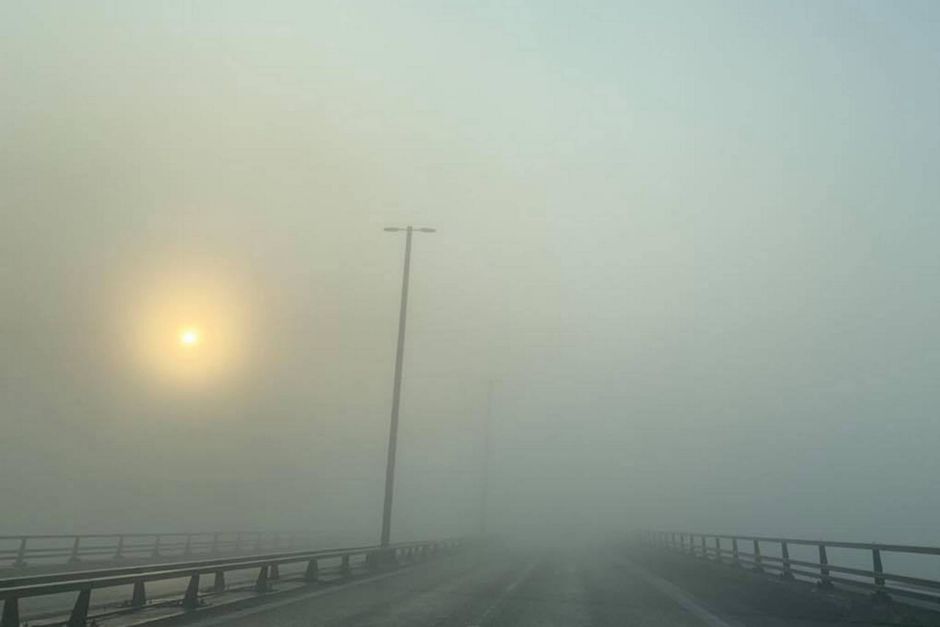 DMI skriver, at mange steder er ramt af tåge og rimtåge.
