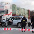 Et uheld spærrer lige nu en vej ved Ølgod. Foto: Presse-fotos.dk