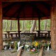 Shelter i Nordskoven ved Haslevej i Rønne på Bornholm, mandag den 29. juni 2020. En 28-årig mand, med afrikanske rødder, fra Sjælland blev tirsdag den 24. juni fundet dræbt ved shelterpladsen. Han var blevet ramt af slag med rafter, flasker og knytnæver og af flere knivstik.. (Foto: Pelle Rink/Ritzau Scanpix)