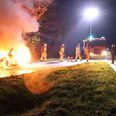 Bilbrand på Stillingvej ved Borum.