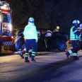 En mand er i kritisk tilstand efter en soloulykke tirsdag morgen. Foto: Presse-fotos.dk.