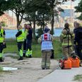 Der blev ikke taget chancer efter alarmopkaldet blev modtaget. Foto: Presse-fotos.dk