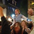 Telefontorvet, Busgaden og Frederiksgade var for anden søndag i træk proppet med glade aarhusianere. Bo Amstrup/Ritzau Scanpix