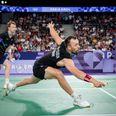 For øjnene af kong Frederik og OL-guldvinder Poul-Erik Høyer tabte den danske duo semifinalen til de regerende olympiske mestre, taiwanerne Lee Yang og Wang Chi-Lin, med 21-18, 17-21, 10-21. Foto: Mads Claus Rasmussen/Ritzau Scanpix