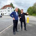 Venstres byrådsmedlem Hans Skou (tv.) og Metin Aydin, der er byrådskandidat for Radikale Venstre, foreslår, at man etablerer en rundkørsel i Højbjerg-kryds. Foto: Jonas Wrede Hansen
