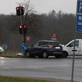 Ingen personer kom til skade, selvom de implicerede biler ikke kunne køre fra stedet efter uheld. Foto: Presse-fotos.dk