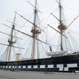 Det 400 år gamle træ fra Fregatten Jylland blev udtaget i forbindelse med en restaurering. Arkivfoto: Stine Rasmussen, Jyllands-Posten