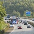 Politiet er på stedet. Foto: Presse-fotos.dk.
