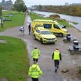 Kvinden blev erklæret død på stedet. Foto: Øxenholt Foto