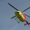 Arkivfoto af lægehelikopter