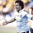 Mustafa Amini jubler efter at have bragt AGF på 1-0.