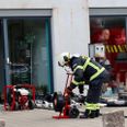 Efter branden måtte bygningen ventileres. Foto: presse-fotos.dk