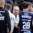 Skanderborg AGF og træner Nick Rasmussen tror på overraskelsen hjemme mod Barcelona torsdag aften. Arkivfoto: Mikkel Berg Pedersen/Ritzau Scanpix