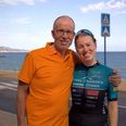 Far og datter har netop cyklet i Tour de France-bjergene og samlet penge ind til Scleroseforeningens arbejde for en verden uden sclerose. Privatfoto