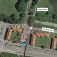 Fotoet her viser den vinkel kameraet, som overvåger containerpladsen mod Tornerosevej i Herlev, har filmet i.