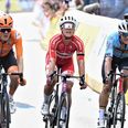 Michael Valgren, i midten, cykler snart i Aarhus, hvor han tidligere har boet. Arkivfoto: Ernst van Norde/Ritzau Scanpix