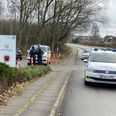 Politiet er til stede ved jobcentret i Aabenraa. Foto: Presse-fotos.dk.