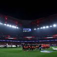 Det er en kæmpe arena AGF torsdag træder ind på. Her fra en Champions League-kamp sidste år mellem Benfica og Barcelona. Arkivfoto: Rodrigo Antunes/Reuters/Ritzau Scanpix