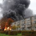 Brand i Glostrup kunne ses på kilometers afstand.