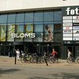 Butikscenteret Bloms Butikker på Adelgade i Skanderborg blev evakueret onsdag formiddag kl. 11.15. Arkivfoto