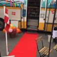 Det selvbetjente Rullende Bibliotek på åbningsdagen i juni 2020. Foto: Syddjurs Bibliotek