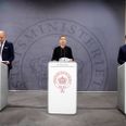 Fredagens pressemøde i statsministeriet var med deltagelse af direktør i Statens Serum Institut, Henrik Ullum, sundhedsminister Magnus Heunicke, Statsminister Mette Frederiksen og Direktør i Sundhedsstyrelsen, Søren Brostrøm. Foto: Jens Dresling