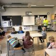 0.D er Skanderborg Kommunes lokale vindere af den landsdækkende skolestartskampagne 'Børn på vej'.