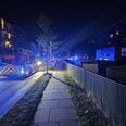 Natten til onsdag var der brand i en lejlighed på syvende sal i Brabrand. Foto: Presse-fotos.dk.