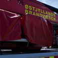 Brandbilen var under udrykning, da uheldet skete. Foto: Brian Karmark/Ritzau Scanpix