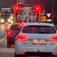Der er sket et uheld på Rute 6. Foto: Presse-fotos.dk.