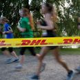 DHL stafetten. Arkivfoto