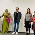 Fra venstre er det Sahar Sawary, Zareta Beksultanova, Borgmester Frands Ficher, Mediator Kirsten Birk og Maryam Wahedi. Fraværende på billedet Intisar Abdulgani Ali