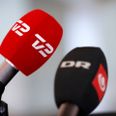 TV2 og Danmarks Radio, DR, mikrofoner. Arkivfoto: Jens Dresling.