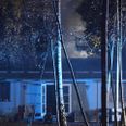 Røg fra fælleshuset. Foto: Presse-fotos.dk