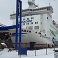 Selv i uge 7, hvor der burde være mulighed for trafik med vinterferiegæster over Kattegat, ligger færgen "Stena Nautica" stille det meste af weekenden. Foto: Søren Andersen
