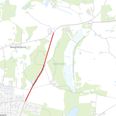 Den længe ventede og stærkt ønskede cykelsti på Frederikslundvej mellem Margrethelundvej og Nordre Ringvej ved indkørslen til Ryomgård anlægges i perioden april-oktober 2023. Skitse: Syddjurs Kommune