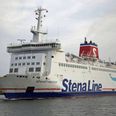 Det er færgen Stena Nautica, der transporterer gods og passagerer mellem Grenaa og Halmstad. Pressebillede