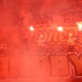 Der vil ikke være Brøndbyfans på Sydsiden, når klubben møder AGF 10. maj. Arkivfoto: Jens Dresling/Ritzau Scanpix