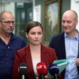 Enhedslisten røg i denne uge ud af regeringsforhandlingerne. Her ses gruppeformand Peder Hvelplund, politisk ordfører Mai Villadsen og finansordfører Pelle Dragsted. Foto: Jens Dresling