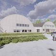 Sådan kommer den nye hal til at se ud. Illustration: Wullum Pasgaard Arkitekter