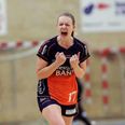 Josefine Orby Poulsen får mulighed for at lufte kampgejsten, når Hadsten Håndbold til august skal møde pokalmestrene i Santander Cup til august. Pressefoto