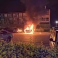 Bilbrand i Tilst i nat.