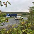 Motorvejen set fra Stavtrupsiden, hvor beboerne ønsker en støjvold.