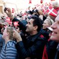 Danskere på Amalienborg Slotsplads.Foto: Peter Hove Olesen/Politiken/Ritzau Scanpix