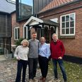 Fra venstre ses medstifter af Hotel Democracy Marianne Purup, forstander på Ry Højskole Stefan Hollænder Kvamm, leder ved Skanderborg Kommunes Biblioteker Tina Bjerre Grimstrup og lærer på Ry Højskole Jeppe Bai. Pressefoto