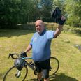Sådan ser en glad cykelrytter ud, når han har gennemført 500 kilometer. Privatfoto